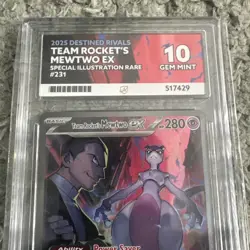 ACE 10 - Perfect Subs - Pokemon Team Rockets Mewtwo EX 231/182 - Destined Rivals - Image 2