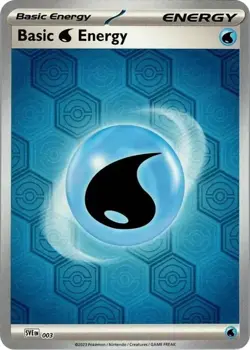 Basic Water Energy 003 - Pokemon TCG Shrouded Fable (2024) - NM - Reverse Holo - Image 1