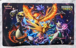 Pokemon TCG Hidden Fates Playmat Shiny Charizard, Rayquaza, Mewtwo 2019 - Image 1