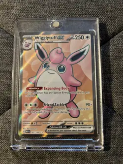 Pokemon TCG Wigglytuff ex 187/165 Sv: Scarlet & Violet 151 Holo Full Art CCG - Image 1