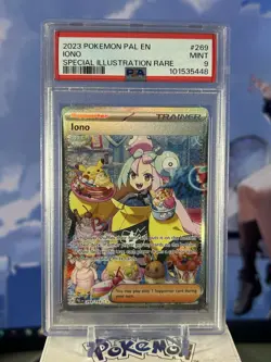 2023 Pokemon Paldea Evolved En- Iono 269/193 Special Illustration Rare PSA 9 - Image 1