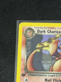 1st Edition Holo Dark Charizard - Pokemon 1999-2000 Team Rocket 4/82 NM-LP SWIRL - Image 2