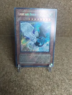 Light and Darkness Dragon RP02-EN095 *FULL FOIL BLEED* SECRET RARE - NM - Image 1