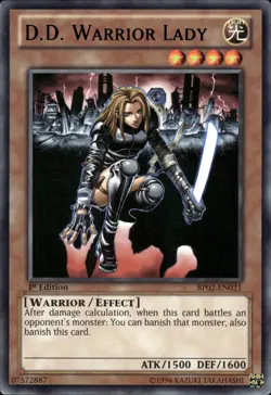 D.D. Warrior Lady - Black Rare 1st Edition BP02-EN021 - NM - YuGiOh - Image 1