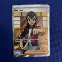 Norman 237/182 - Pokemon Card Paradox Rift Full Art Ultra Rare - NM - Image 1
