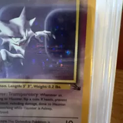 Haunter 6/62 Fossil Unlimited - Holo Rare INK ERROR SMEAR Pokemon Card CGC 7.5 - Image 2
