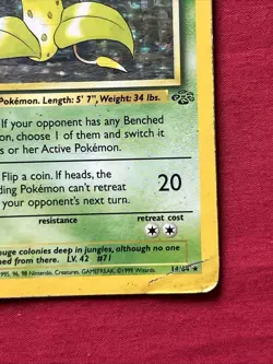 Victreebel 14/64 Holo Shiny Card Excellent Condition Pokemon (T92) - Image 5
