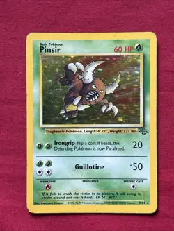 Pinsir 9/64 Holo Shiny Card Excellent Condition Pokemon (T91) - Image 1