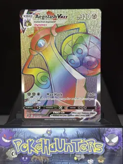 Pokemon Card Aegislash VMAX 190/185 Vivid Voltage Secret Rare Near Mint - Image 1