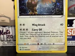 Pokemon TCG Sword & Shield Promo - Noctowl #SWSH027 - Cosmos Holo Promo Card - Image 3