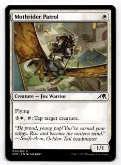 Mothrider Patrol - NM MTG NEO - Kamigawa: Neon Dynasty 030/302 - Image 1
