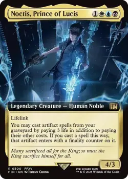 MTG Final Fantasy Rare #0500 Noctis Prince Of Lucis - Image 1