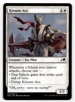 MTG Kamigawa Neon Dynasty Kitsune Ace 022/302 Magic the Gathering - Image 1