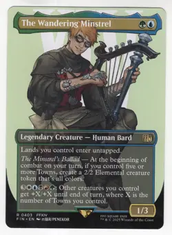 MTG Final Fantasy Rare #0403 The Wandering Minstrel - Image 1