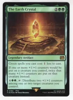 MTG Final Fantasy Foil Rare #0184 The Earth Crystal - Image 1