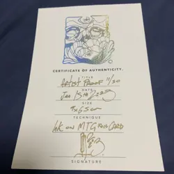 MTG Magic Artist Proof AP Shadowborn Apostle - Diego Alvarado with Certificate - Image 5