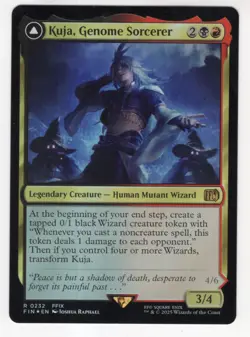 MTG Final Fantasy Foil Rare #0232 Kuja Genome Sorcerer - Image 1