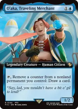 MTG Final Fantasy Commander Rare #0144 O'aka Traveling Merchant - Image 1