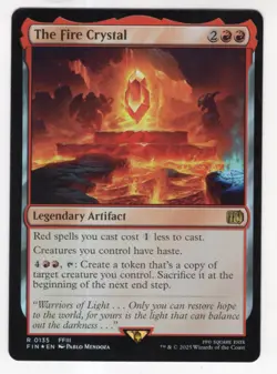 MTG Final Fantasy Foil Rare #0135 The Fire Crystal - Image 1