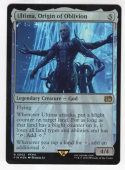 MTG Final Fantasy Foil Rare #0002 Ultima Origin Of Oblivion - Image 1