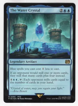 MTG Final Fantasy Foil Rare #0085 The Water Crystal - Image 1