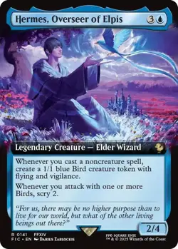 MTG Final Fantasy Commander Rare #0141 Hermes Overseer Of Elpis - Image 1