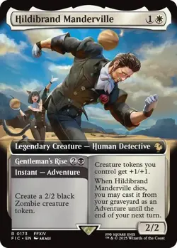 MTG Final Fantasy Commander Rare #0173 Hildibrand Manderville - Image 1