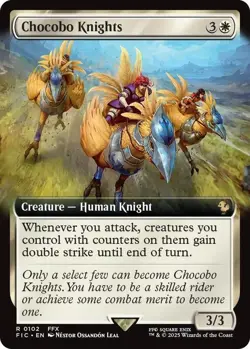 MTG Final Fantasy Commander Rare #0102 Chocobo Knights - Image 1