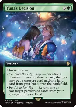 MTG Final Fantasy Commander Rare #0125 Yuna's Decision - Image 1