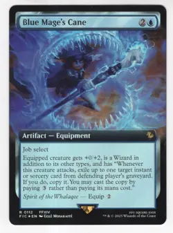 MTG Final Fantasy Commander Foil Rare #0112 Blue Mage's Cane - Image 1