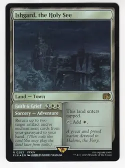 MTG Final Fantasy Foil Rare #0283 Ishgard The Holy See - Image 1