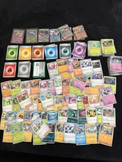 Pokemon Mega Evolution Bulk Card Lot 300+ cards including double rares, holos .. - Image 1