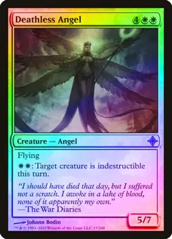 Deathless Angel FOIL Rise of the Eldrazi NM White Rare MAGIC MTG CARD ABUGames - Image 1