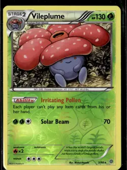 Pokemon Vileplume 3/98 Ancient Origins Reverse Holo Rare 2 Card Lot LP - Image 1