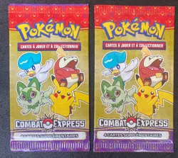 Pokemon TCG McDonald's Promo Packs FRENCH Combat Express 4-card Pack x2 - 2023 - Image 1