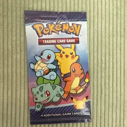 Pokemon 25th Anniversary McDonalds 2021 Promo Sealed Booster Card Pack - Image 1