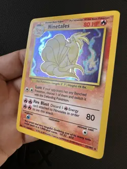 Ninetales 12/102 Unlimited Holo Rare Base Set English 1999 Wizards Pokemon Card - Image 3