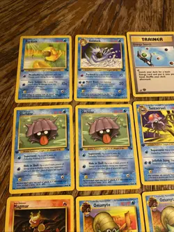 Pokemon Card Lot - 1st Edition Fossil - Trainer Golduck Zubat Krabby TCG Vintage - Image 3