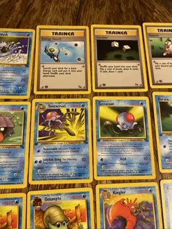 Pokemon Card Lot - 1st Edition Fossil - Trainer Golduck Zubat Krabby TCG Vintage - Image 5