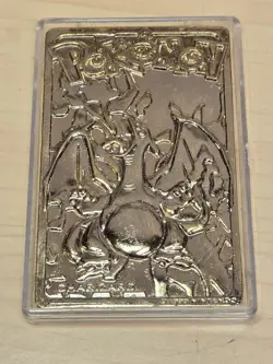 23K Gold Plated CHARIZARD Trading Card 1999 Burger King Pokemon - Image 1