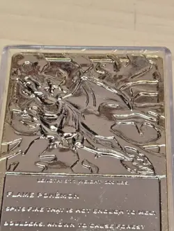 23K Gold Plated CHARIZARD Trading Card 1999 Burger King Pokemon - Image 3