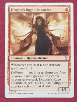 Magic The Gathering MYSTERY BOOSTER 2 MB2 DRAGON'S RAGE CHANNELER red card MTG - Image 1
