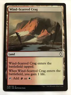 MTG Commander Anthology Volume II Wind-Scarred Crag 278/312 NM - Image 1