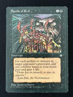 1x MTG Spoils of Evil - Ice Age (ICE) - Magic the Gathering - Image 1
