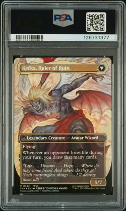 2025 MTG FINAL FANTASY #0322 KEFKA, COURT MAGE/KEFKA, RULER OF RUIN PSA 10 - Image 2