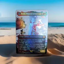 MTG Terra, Magical Adept (Borderless) Final Fantasy Foil NM Magic The Gathering - Image 1