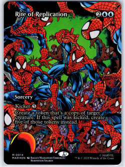 Marvel Spider-Man Rite of Replication 14 Borderless Foil Mythic - Image 1