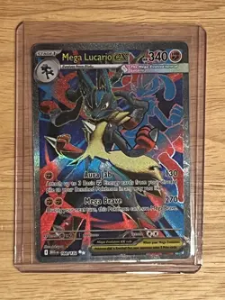 Pokemon TCG Mega Lucario EX 160/132 Ultra Rare Holo NM Mega Evolution Full Art - Image 1