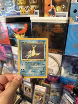 Pokemon Lapras 10/62 Fossil Holo (Damaged) - Image 1