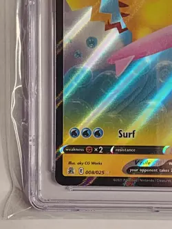 Pokemon Surfing Pikachu V 008/025 Celebrations CGC GEM MINT 10 - Image 4